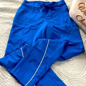 Jaanuu royal blue scrub pants